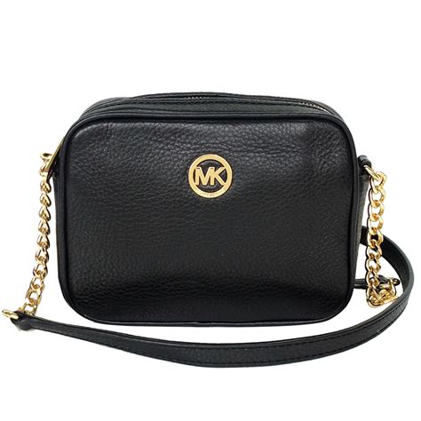 michael kors small messenger saddle bag|Michael Kors crossbody bag black.